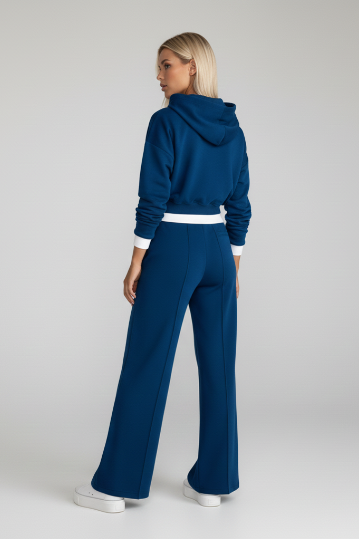 Vera | Women's Relaxed Fit Tracksuit Set – Hoodie & Wide-Leg Lounge Pants