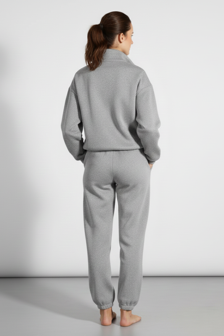 Vienna | Women's 2-Piece Tracksuit Set – Half-Zip Sweatshirt with Jogger Pants