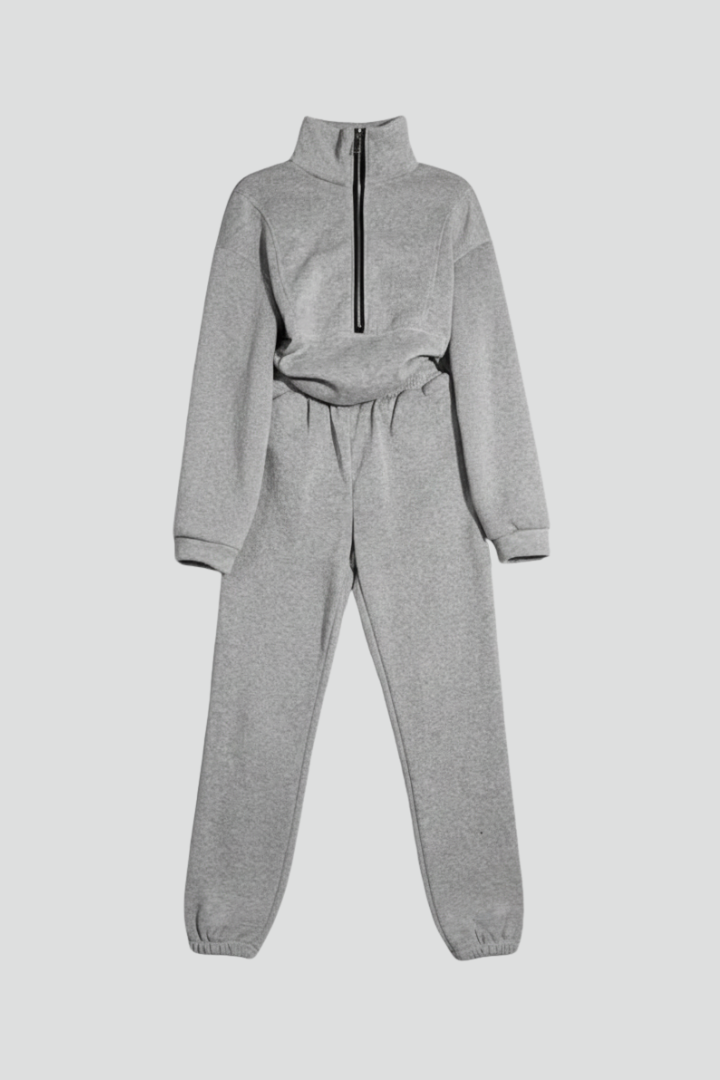Vienna | Women's 2-Piece Tracksuit Set – Half-Zip Sweatshirt with Jogger Pants