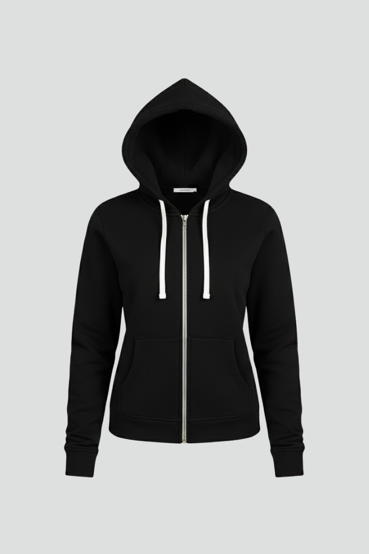 Virelia | Women’s Zip-Up Hoodie – Drawstring Hood, Long Sleeve