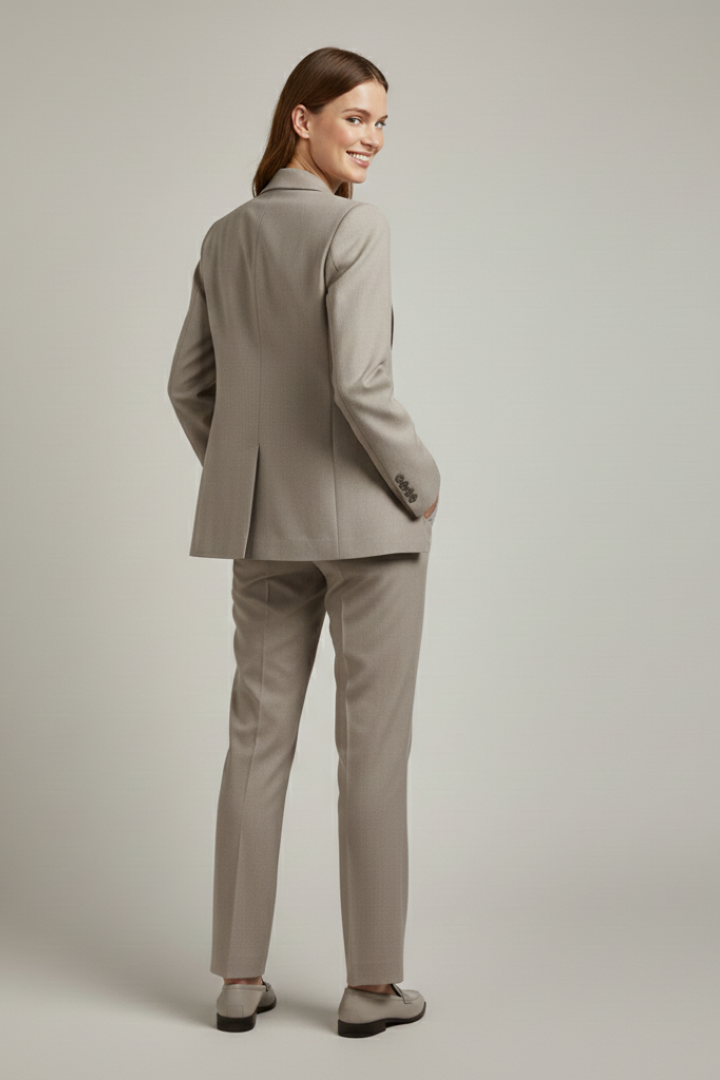 Willa | Women's 3-Piece Suit Set – Blazer, Waistcoat & Straight-Leg Pants