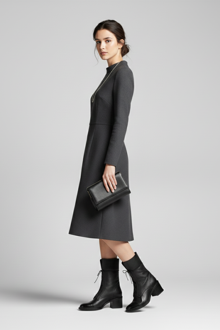 Perry | Women's Lace-Up Boots - Comfortable Ankle Boots with Block Heel