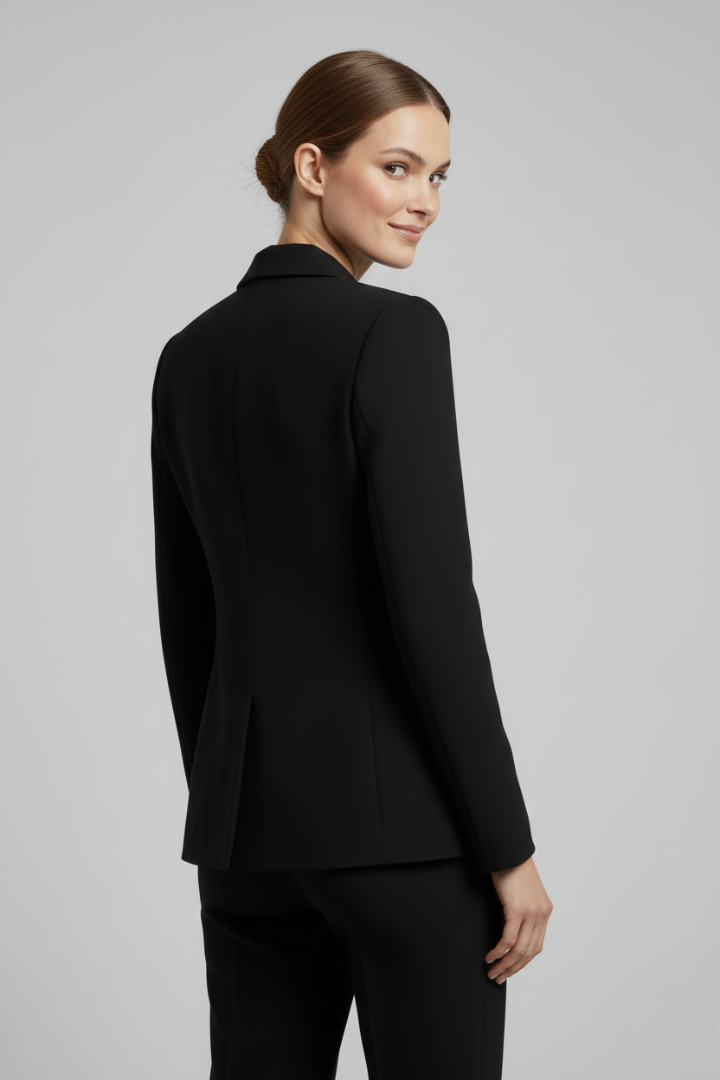 Zoe | Women’s Chic Tailored Blazer with Gold Buttons