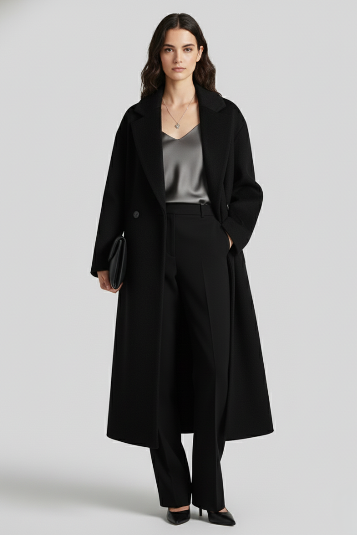 Harper | Oversized Women’s Coat with Classic Lapel