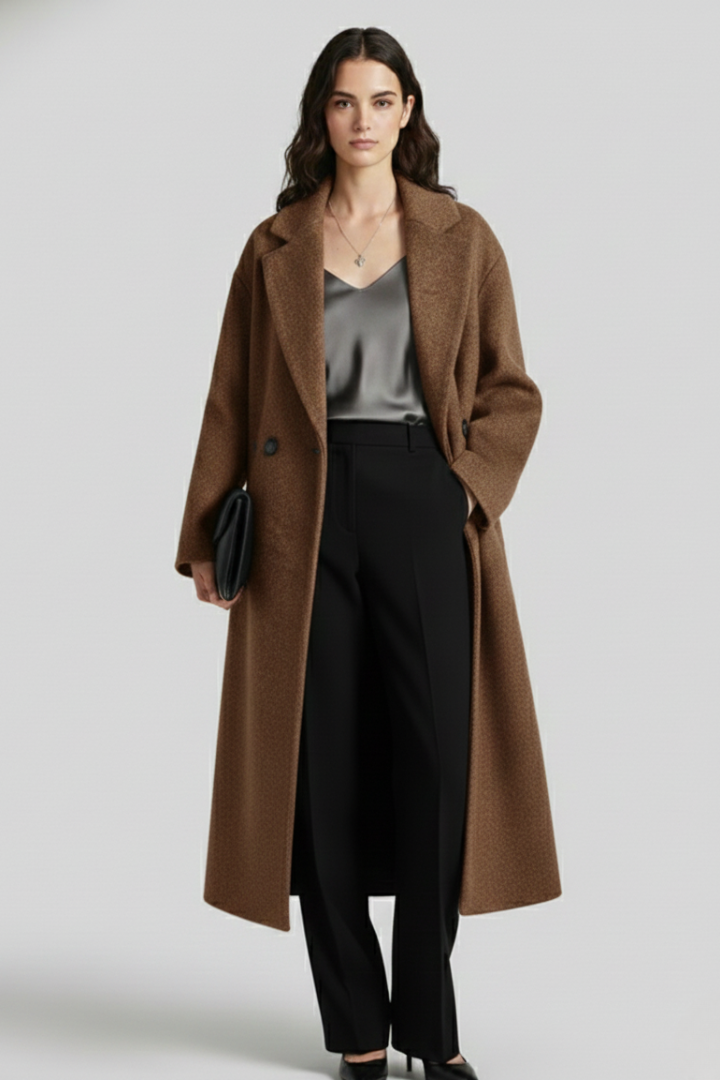 Harper | Oversized Women’s Coat with Classic Lapel