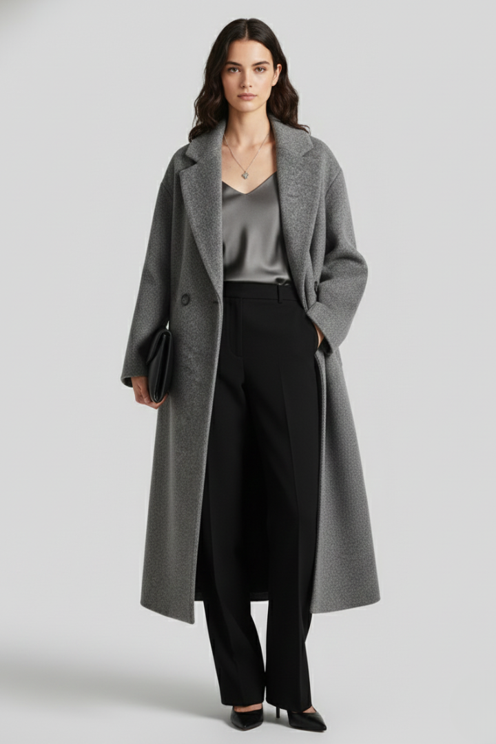 Harper | Oversized Women’s Coat with Classic Lapel