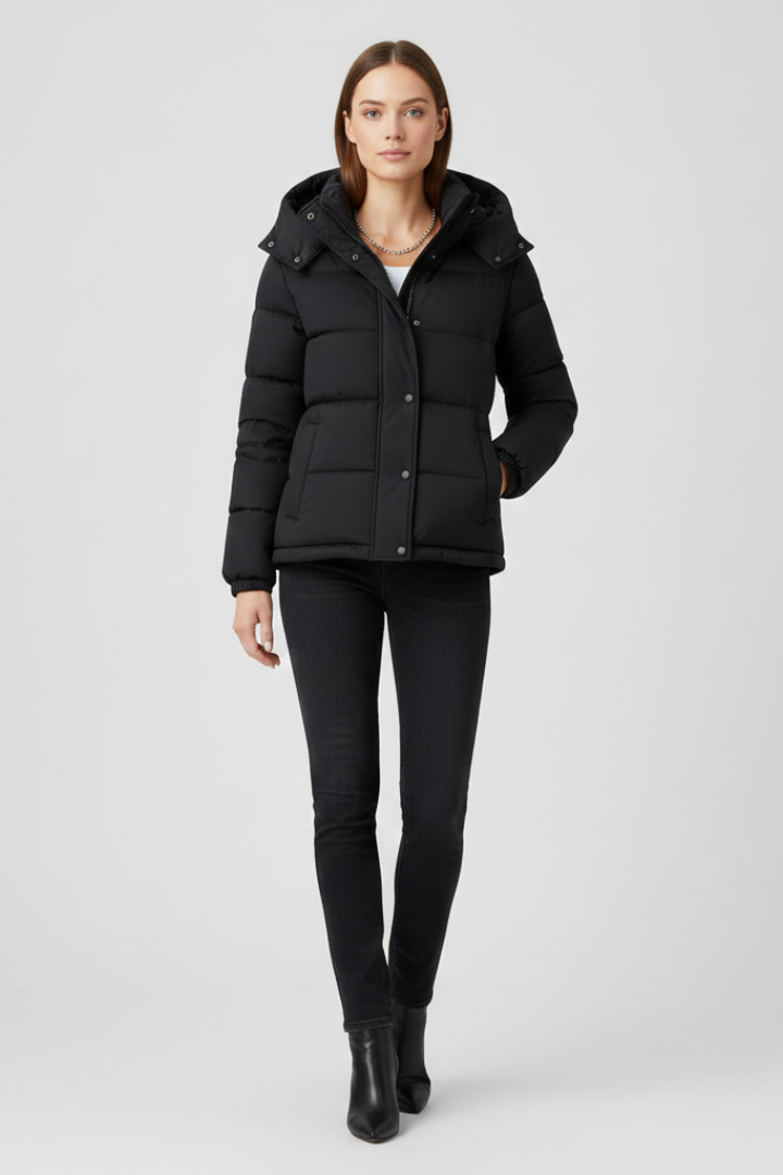 Women's Insulated Jacket with Secure Fit and Strong