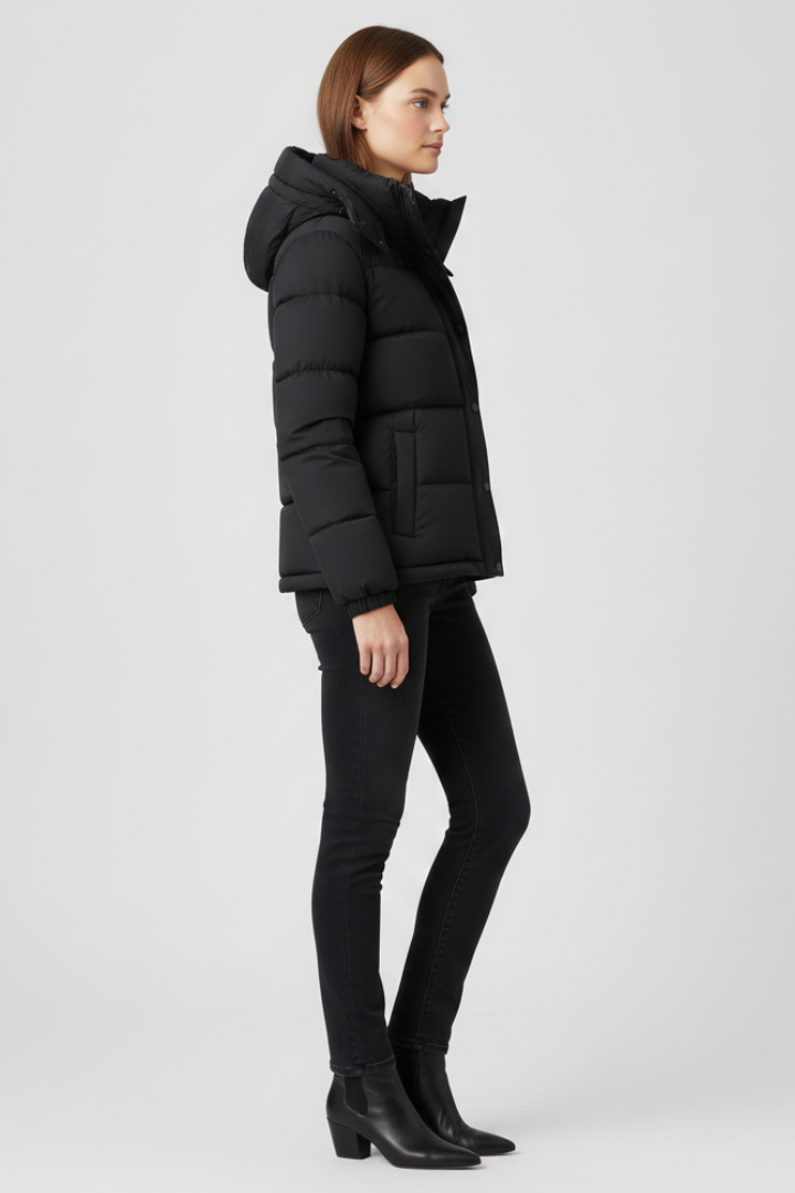 Women's Insulated Jacket with Secure Fit and Strong