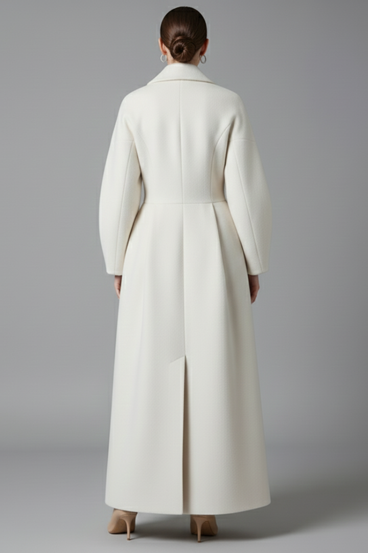 Zoey | Women’s Elegant Long Coat with Lapel Collar