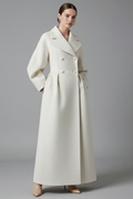 Zoey | Women’s Elegant Long Coat with Lapel Collar