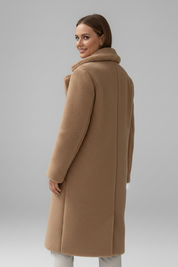 Nora | Elegant Women’s Long Coat with Wide Collar