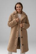 Nora | Elegant Women’s Long Coat with Wide Collar