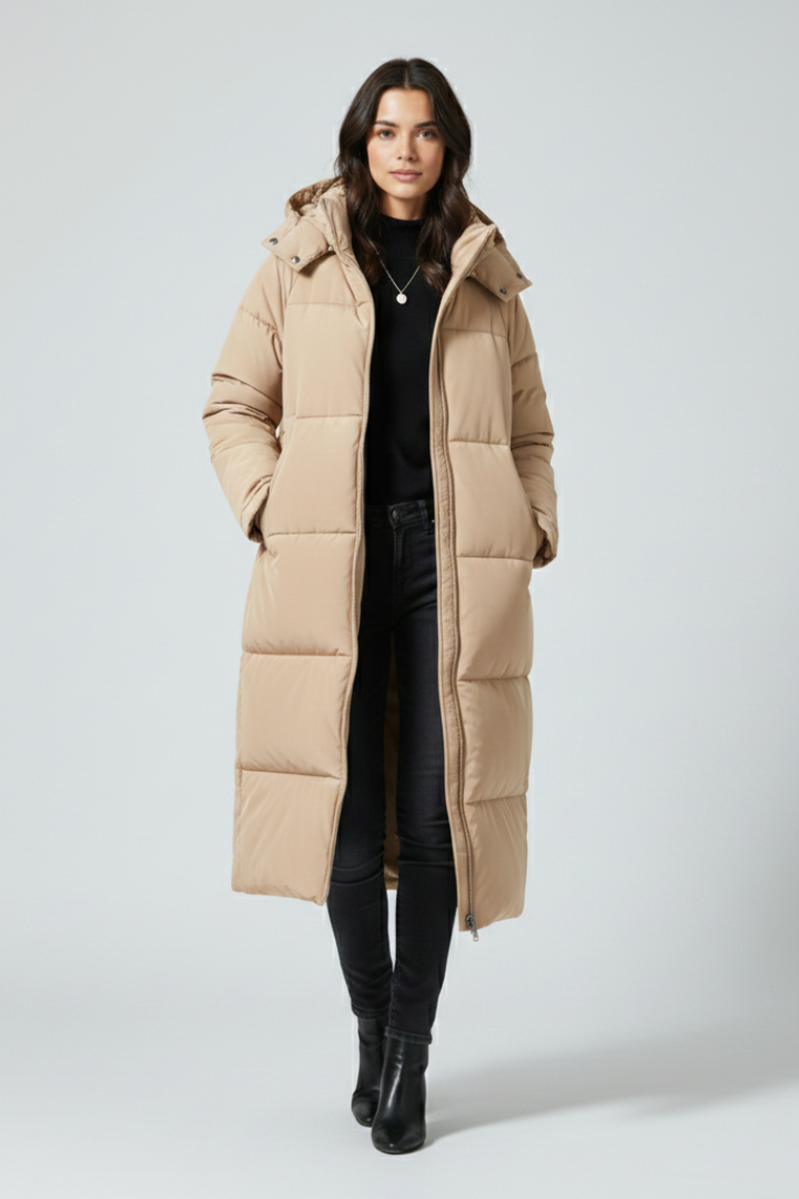 Savannah | Women’s Long Puffer Jacket with Hood