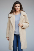 Abigail | Women’s Long Teddy Coat with Buttons