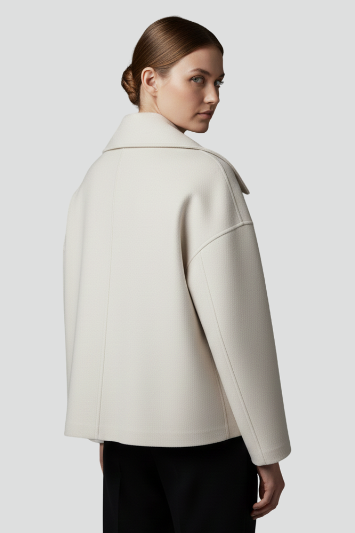 Hazel | Chic Women’s Short Coat with Double Buttons