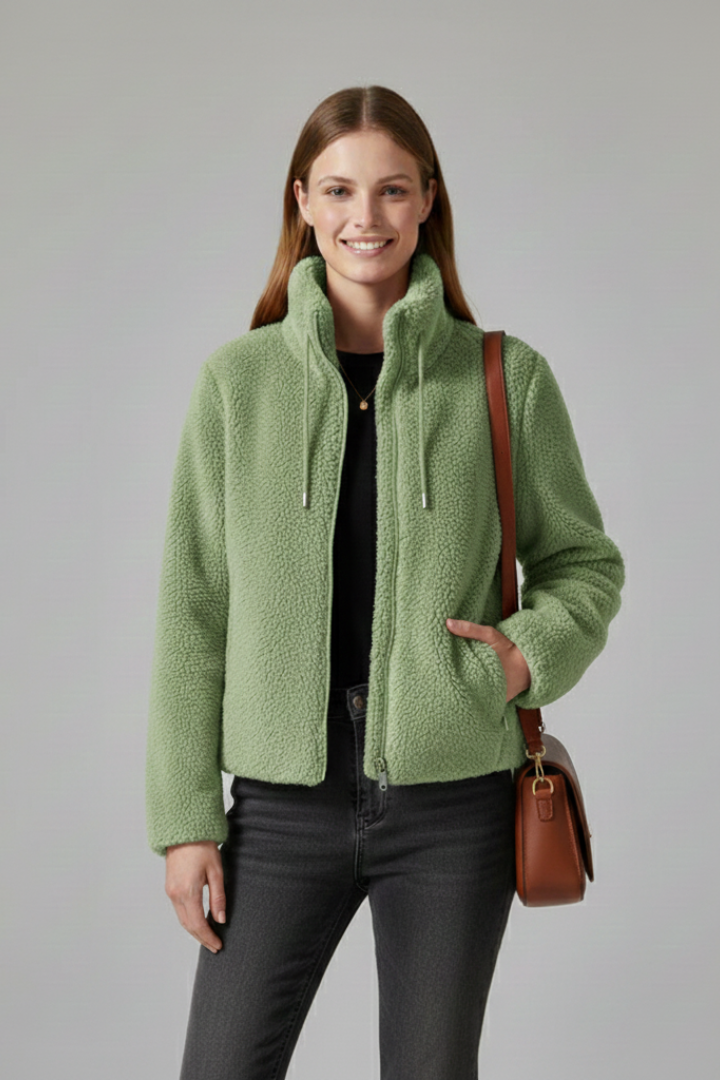 Scarlett | Women’s Teddy Jacket with Zip and Drawstring