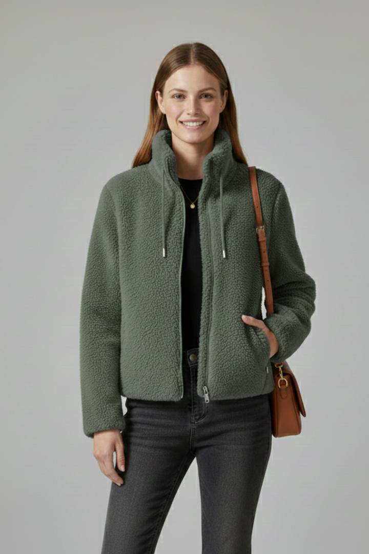 Scarlett | Women’s Teddy Jacket with Zip and Drawstring