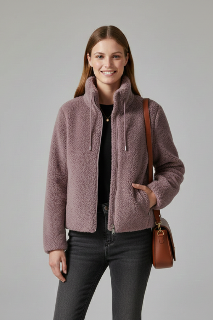 Scarlett | Women’s Teddy Jacket with Zip and Drawstring