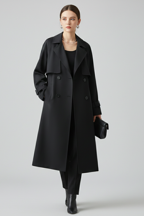 Amelia | Women’s Trench Coat with Notched Lapel