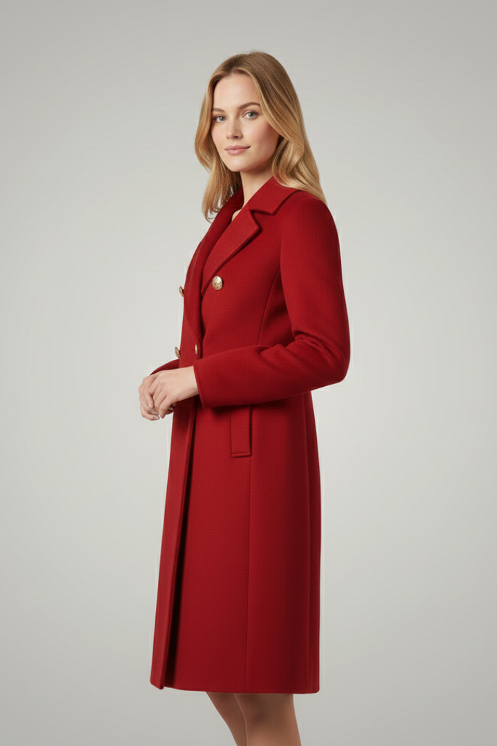 Aria | Structured Women’s Wool Double-Breasted Coat