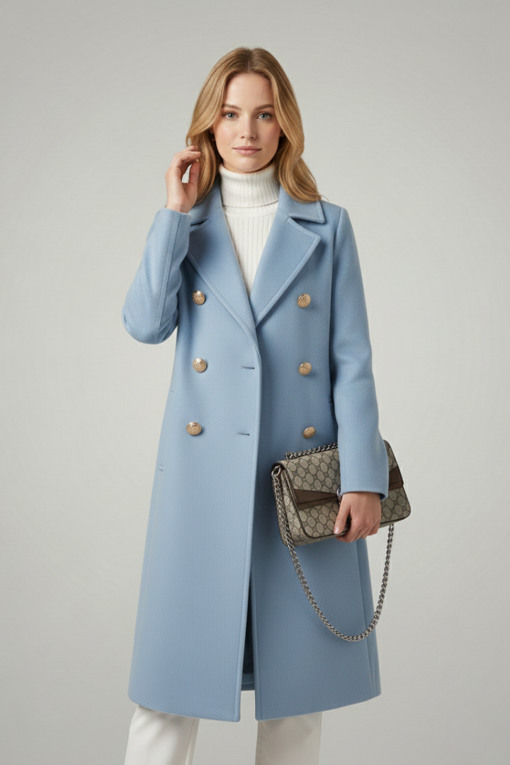 Aria | Structured Women’s Wool Double-Breasted Coat