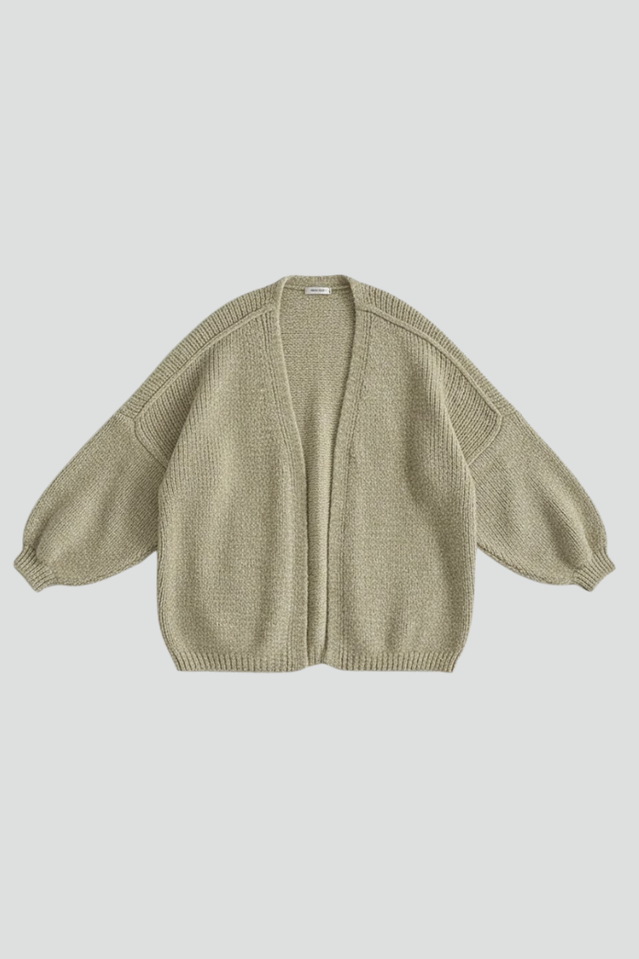 Zarelia | Women’s Knit Cardigan with Open Front, Long Sleeves, Textured Knit & Relaxed Fit