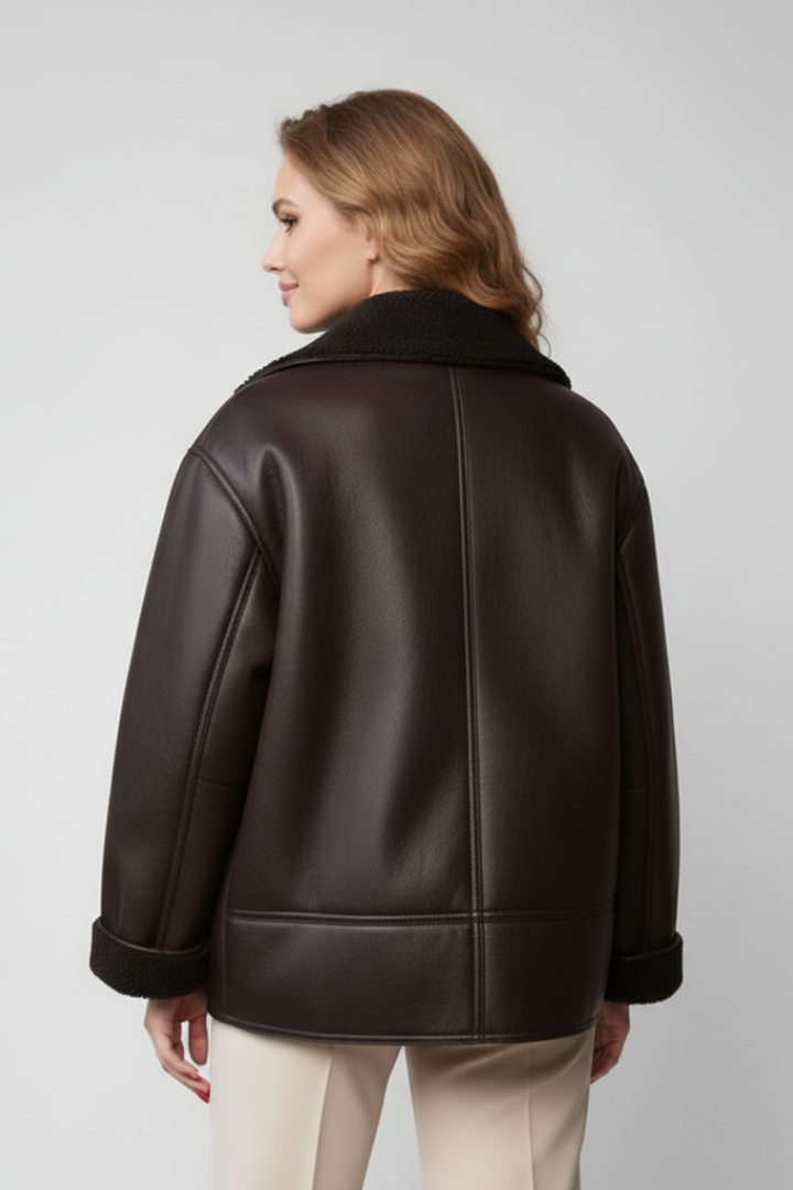 Zaylina | Women’s Cropped Jacket with Notched Lapel, Single Button Closure
